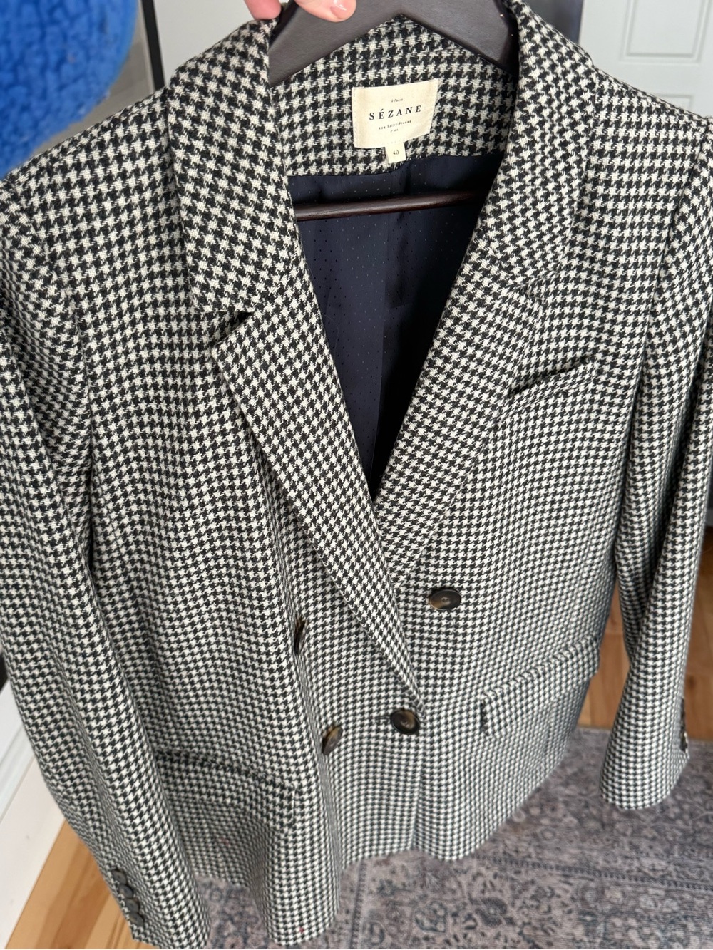 Jacket - Olive Green Double-Breasted Women's Blazer